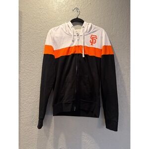 New Era San Francisco Giants SF Logo Colorblock Zip Up Hoodie Jacket Size M